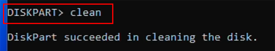 clean commandd