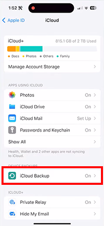 iCloud Backup