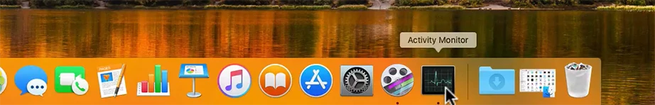 Activity Monitor in Dock