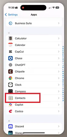Contacts