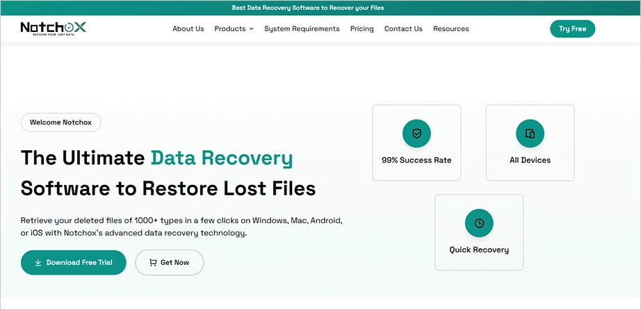 Notchox Data Recovery Software