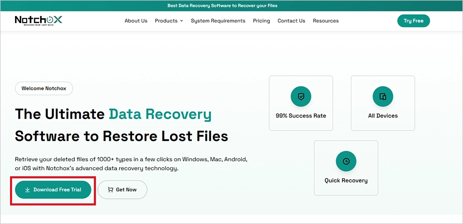 Notchox Data Recovery Softwaree