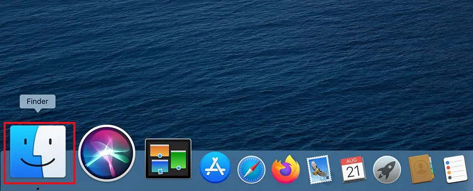 Open Finder on Mac