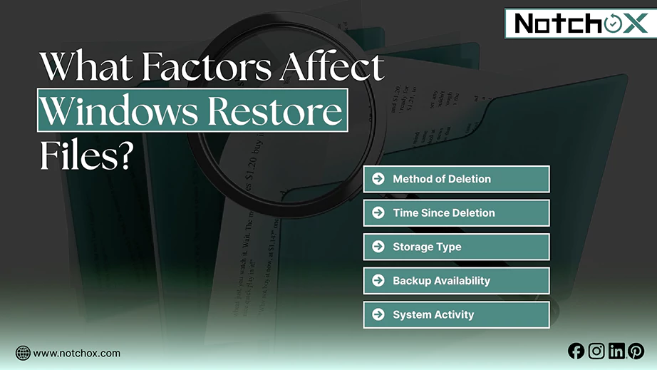 What Factors Affect Windows Restore File